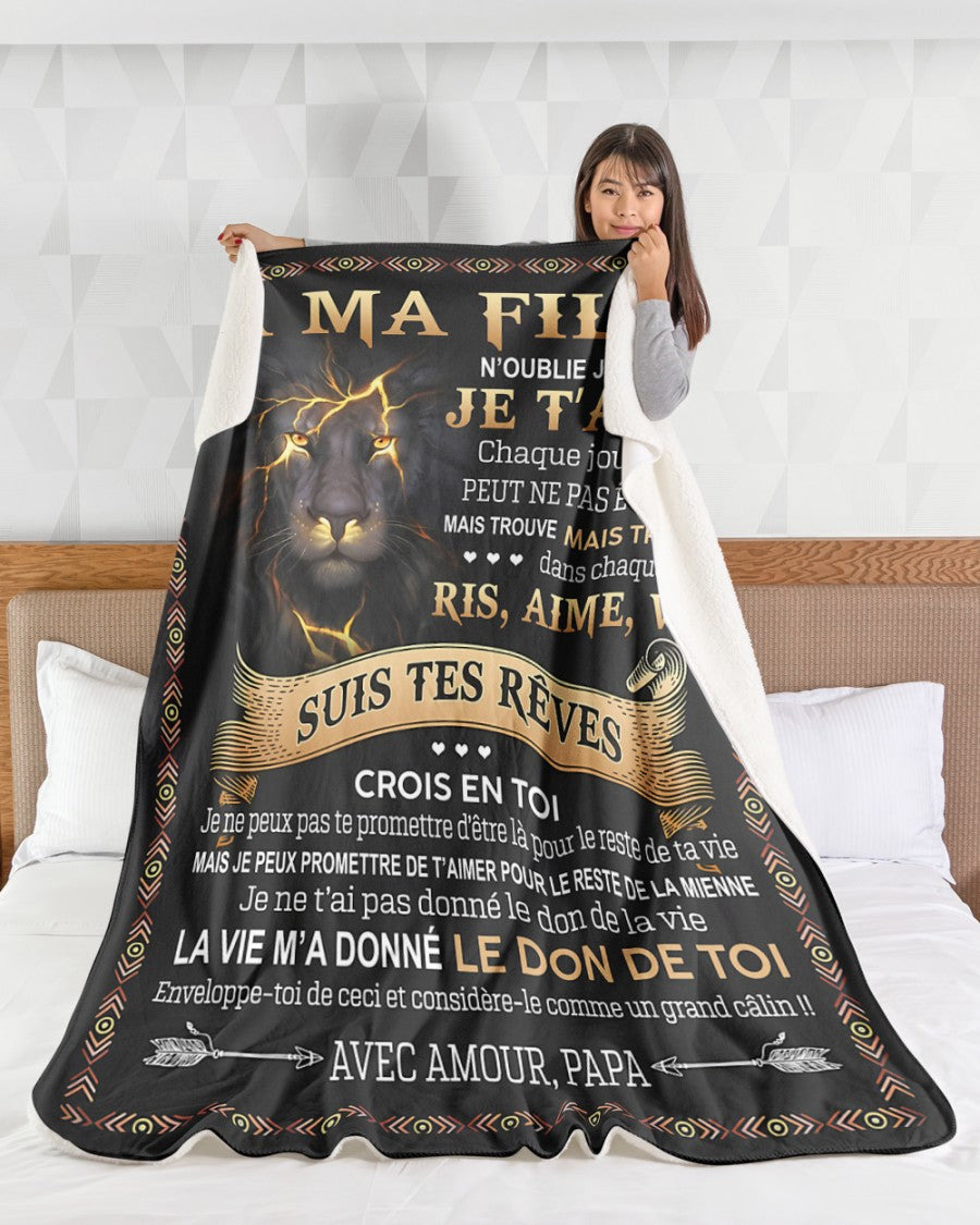 Cadeau Spécial Pour Ta Fille Couverture - De Papa (SKUB09-91)