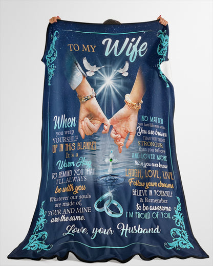 Special Gift For Your Wife Blanket - From Husband (SKU2602-76)