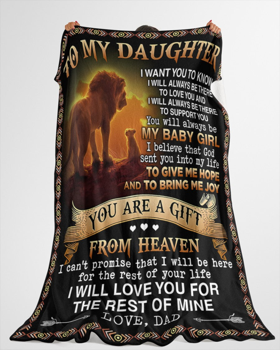 Special Gift For Your Daughter Blanket - From Dad09