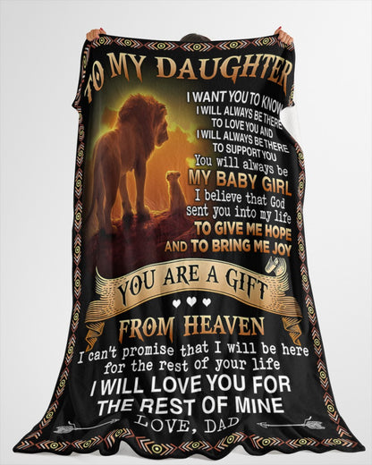 Special Gift For Your Daughter Blanket - From Dad09