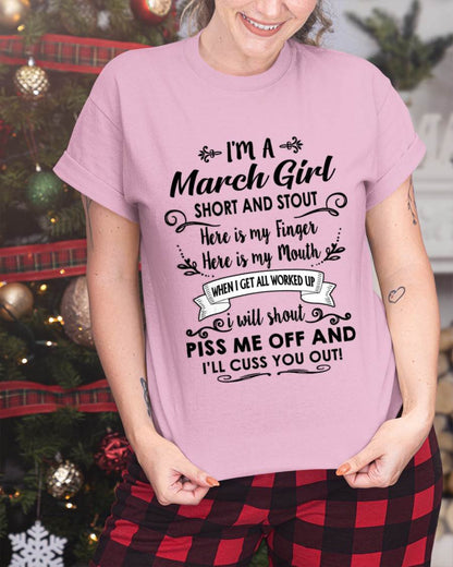 MARCH GIRL - WITH AN ATTITUDE YOU SHOULDN’T TEST - FOR WOMEN - TLEE03 (SKU2602-61-03)