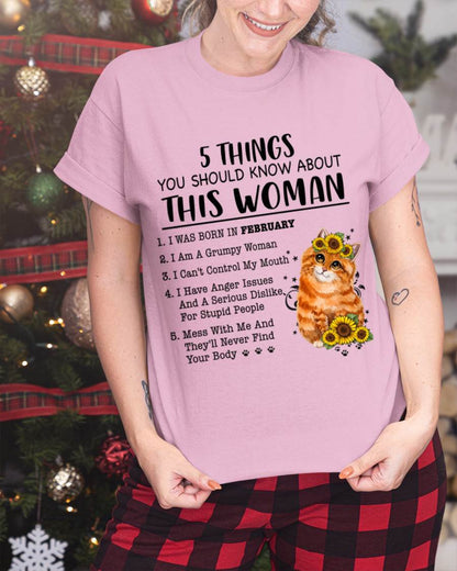 FEBRUARY - 5 THINGS YOU SHOULD KNOW ABOUT THIS WOMAN - FOR WOMEN - TLEE02 (SKU2602-186-02)