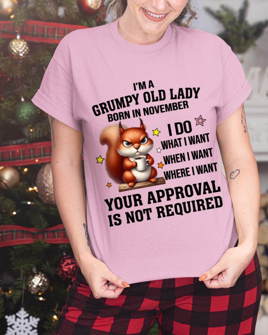 NOVEMBER BORN WOMEN DON’T NEED APPROVAL TEE - FOR WOMEN - TLEE11 (SKU2605-211-11)