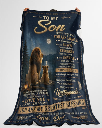 Special Gift For Your Son Blanket - From Dad (SKU2606-235)