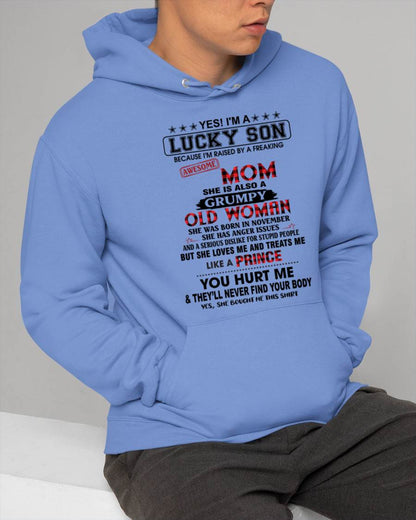 NOVEMBER - LUCKY SON – PROUD TO BE RAISED BY AN AWESOME MOM - FROM MOM - TLEE11 (SKU2603-106-11)