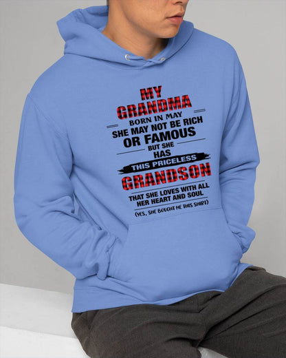 MAY GRANDMA LOVES ME – PRICELESS GRANDSON GIFT- FROM GRANDMA - TLEE05 (SKU2604-260-05)