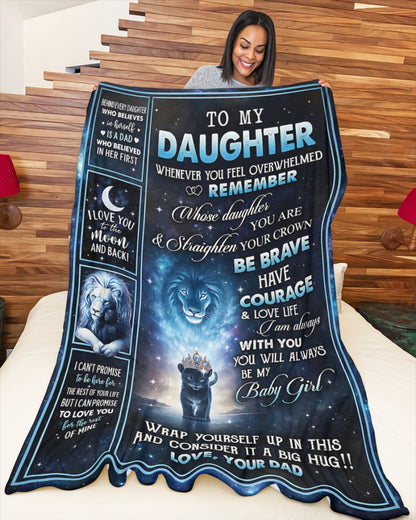 Special Gift For Your Daughter Blanket - From Dad (SKU2604-125) FULL