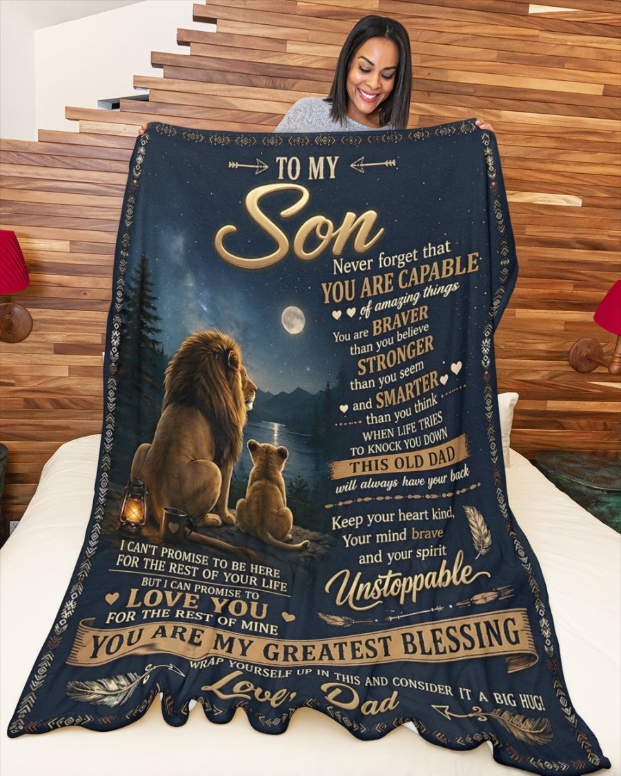 Special Gift For Your Son Blanket - From Dad (SKU2606-235)