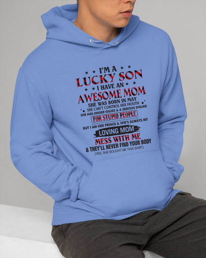 MAY - I’M A LUCKY SON I HAVE AN AWESOME MOM - FROM MOM - TLEE05 (SKU26T-01-24-05)