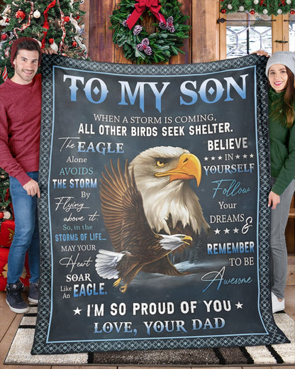 Special Gift For Your Son Blanket - From Dad (SKUB12-250)