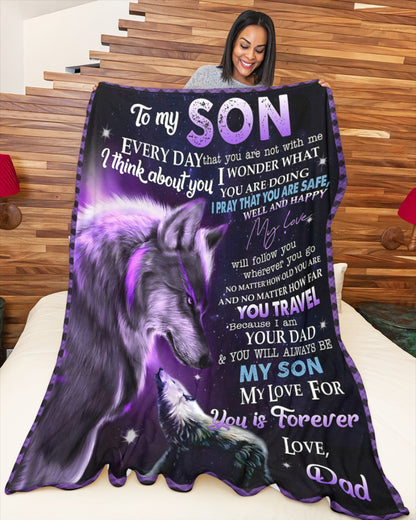 Special Gift For Your Son Blanket - From Dad (SKUB12-06)