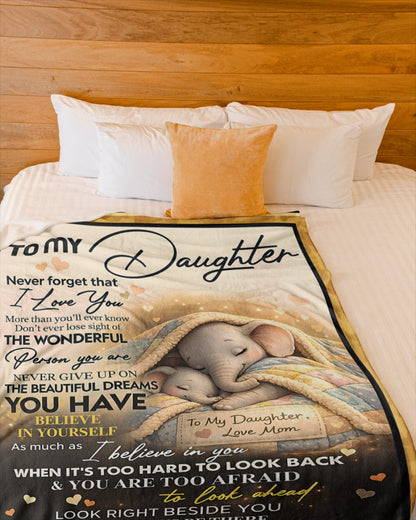 Special Gift For Your Daughter Blanket - From Mom (SKU2604-176)