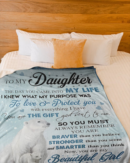 Special Gift For Your Daughter Blanket - From Mom (SKUB11-120)