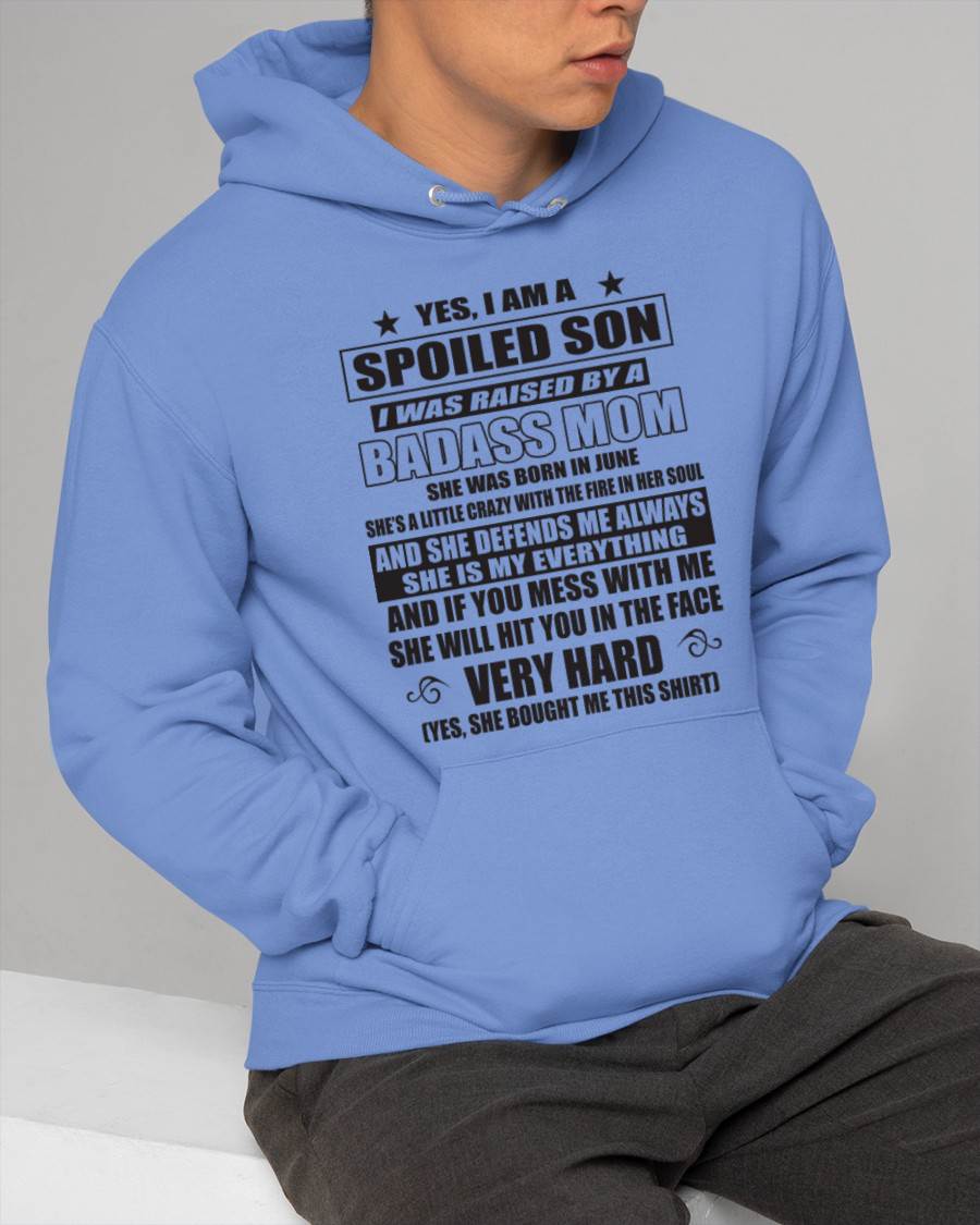 JUNE MOM — MY MOM RAISED ME WITH LOVE AND ATTITUDE - FROM MOM - TLEE06 (SKU2605-282-06)