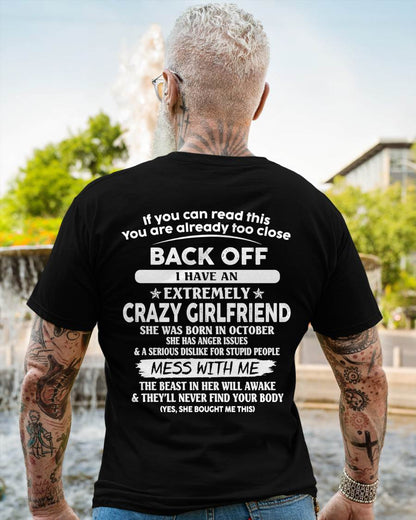 October - Back Off I Have An Extremely Crazy Girlfriend - Gift From Wife - TLEE10 (SKU07-175-10)