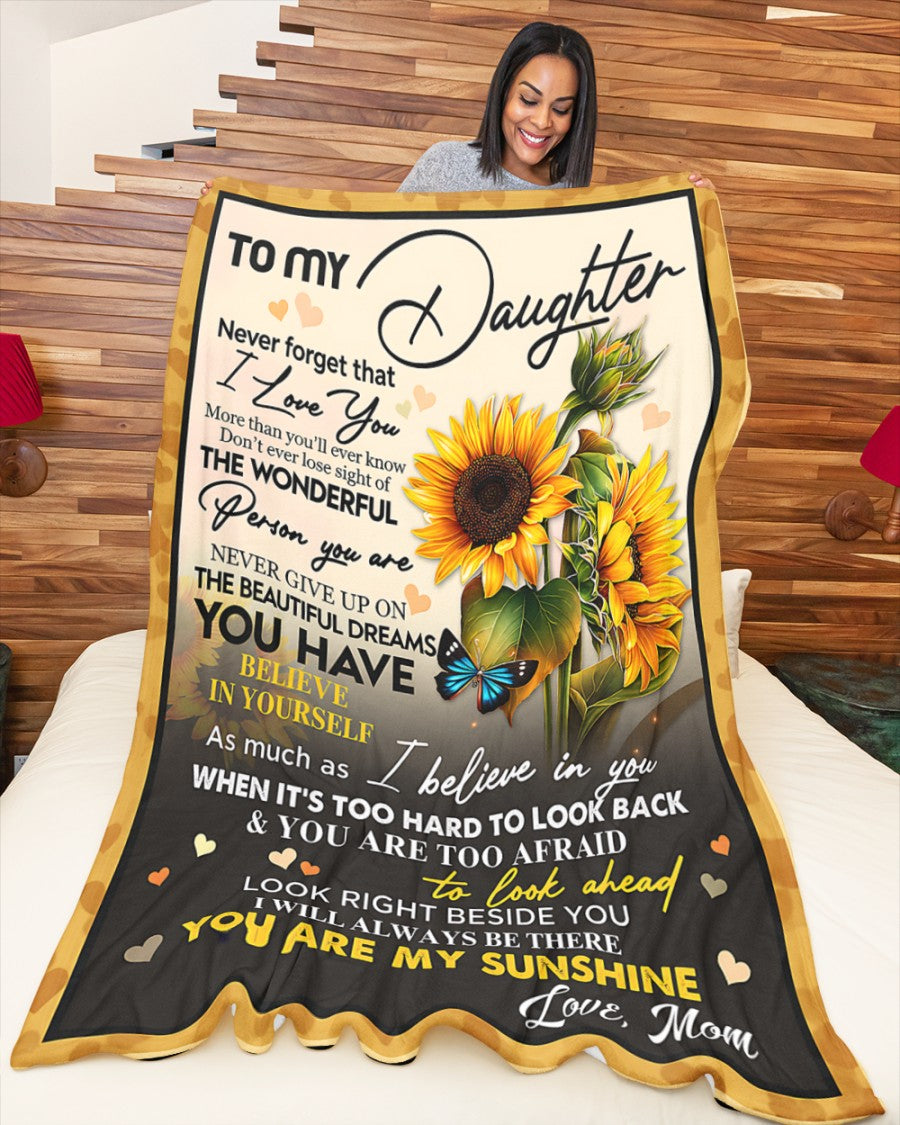 Special Gift For Your Daughter Blanket - From Mom (SKU2604-121)