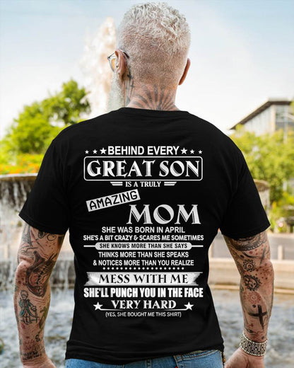 APRIL - BEHIND EVERY GREAT SON IS A TRULY AMAZING MOM - FROM MOM - TLEE04 (SKU10-37-04)