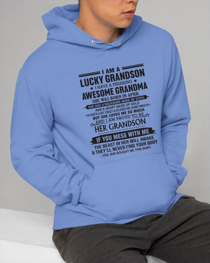 APRIL - GRANDSON OF A STRONG & LOVING GRANDMA - FROM GRANDMA - TLEE04 (SKU11-154-04)