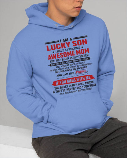 SEPTEMBER - LUCKY SON OF A STRONG AND PROTECTIVE MOM - FROM MOM - TLEE09 (SKU2602-97-09)