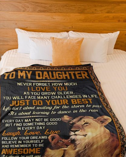 Special Gift For Your Daughter Blanket - From Dad (SKUB12-101)