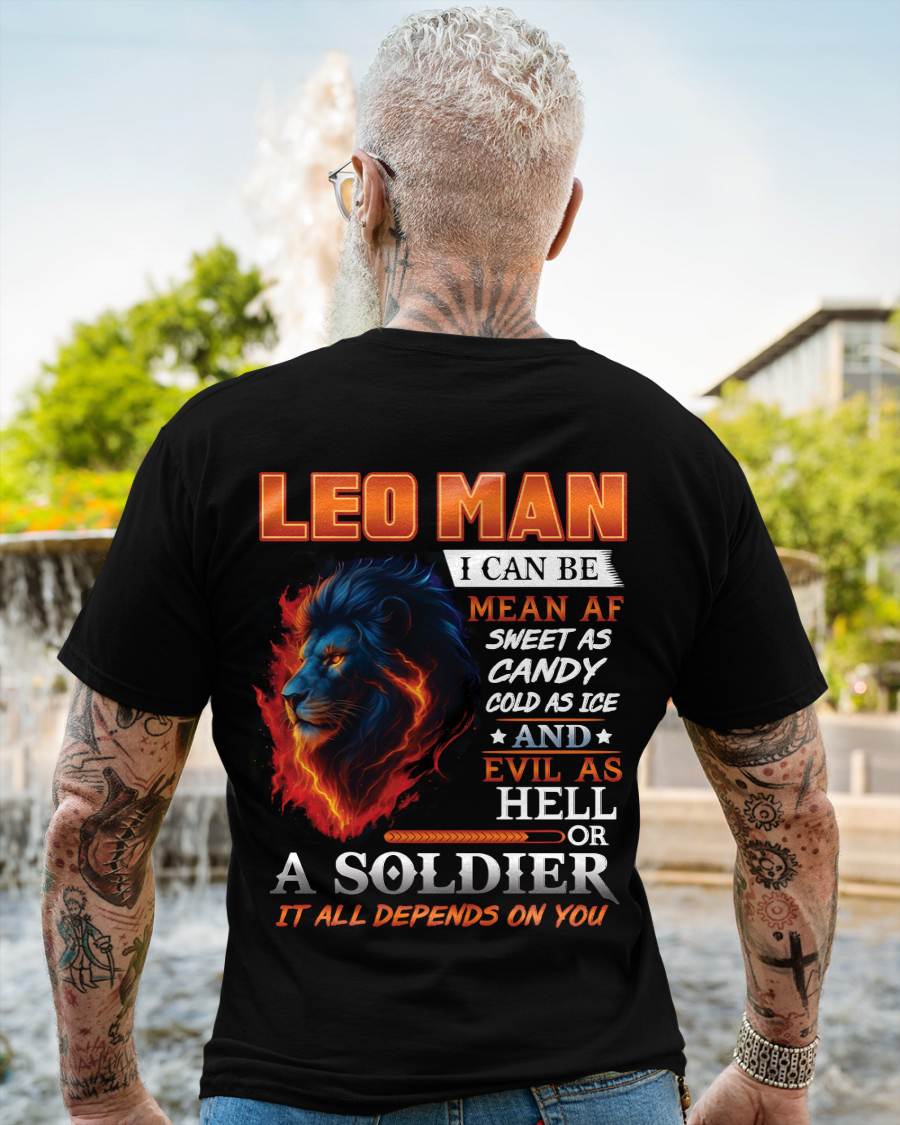 I’M NOT JUST A LEO MAN — I’M FIRE AND ICE IN ONE SOUL - GIFT FOR MAN - TLEE00 (SKU10-20-00)