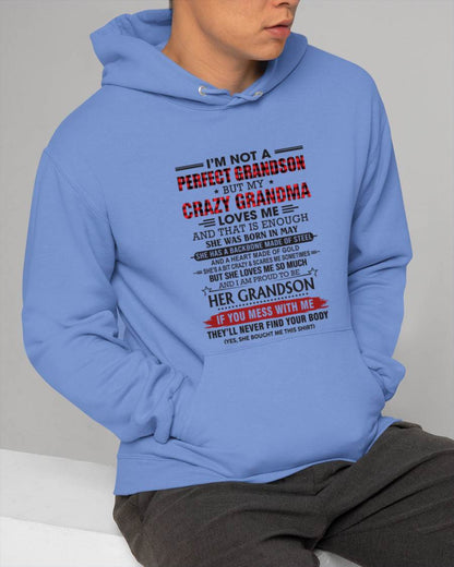 MAY - I’M NOT PERFECT, BUT MY CRAZY GRANDMA LOVES ME - FROM GRANDMA - TLEE05 (SKU26T-01131-05)