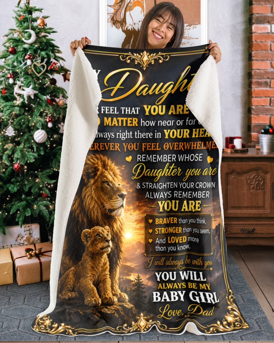 Special Gift For Your Daughter Blanket - From Dad (SKU2605-218)