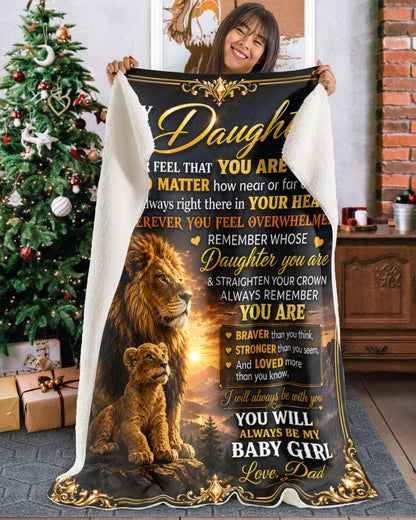 Special Gift For Your Daughter Blanket - From Dad (SKU2605-218)