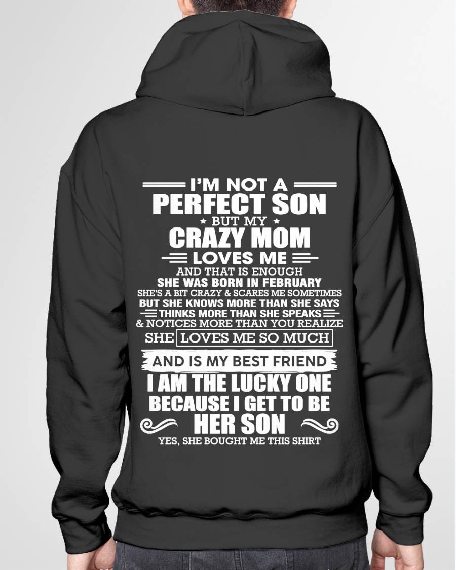 FEBRUARY MOM - SHE MAY BE CRAZY BUT SHE LOVES ME UNCONDITIONALLY - FROM MOM - TLEE02 (SKU2604-84-02)
