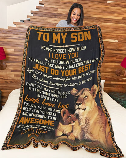 Special Gift For Your Son Blanket - From Mom (SKUB12-78)