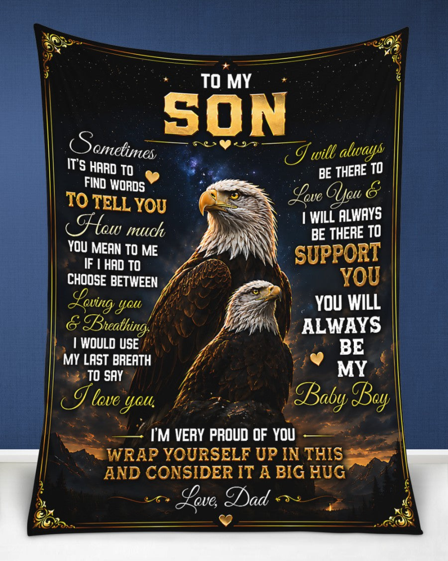 Special Gift For Your Son Blanket - From Dad (SKU2605-89)