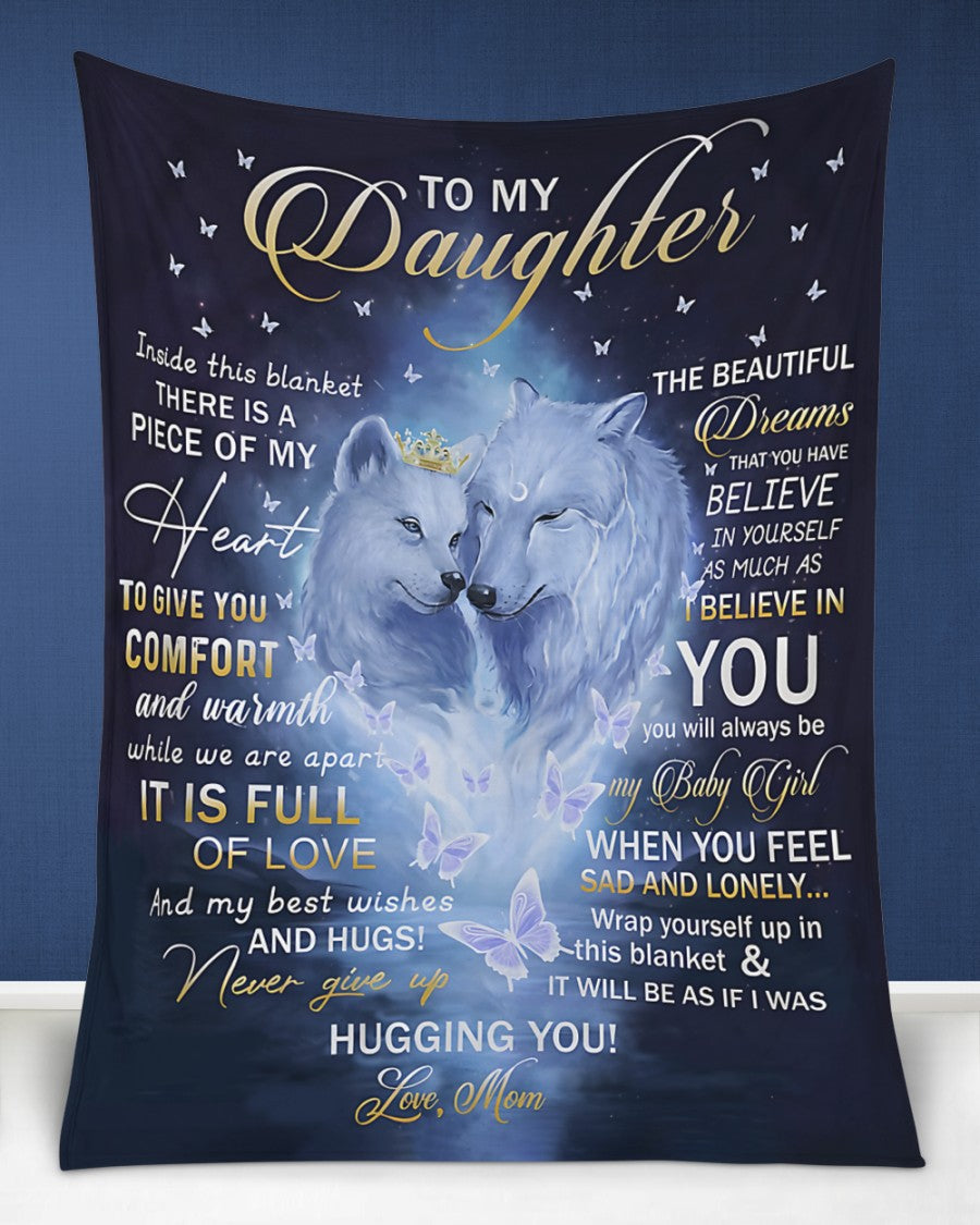 Special Gift For Your Daughter Blanket - From Mom (SKUB12-07)