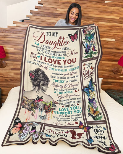 Special Gift For Your Daughter Blanket - From Mom04