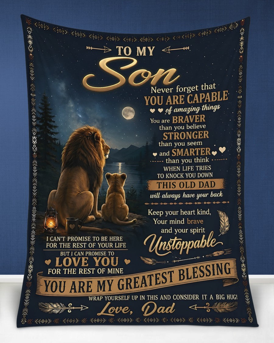 Special Gift For Your Son Blanket - From Dad (SKU2606-235)