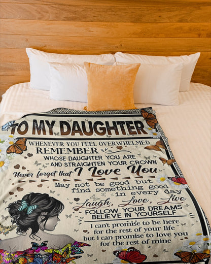 Special Gift For Your Daughter Blanket - From Mom (SKUB12-127)