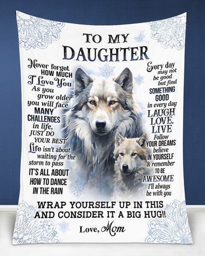 Special Gift For Your Daughter Blanket - From Mom (SKUB12-98)