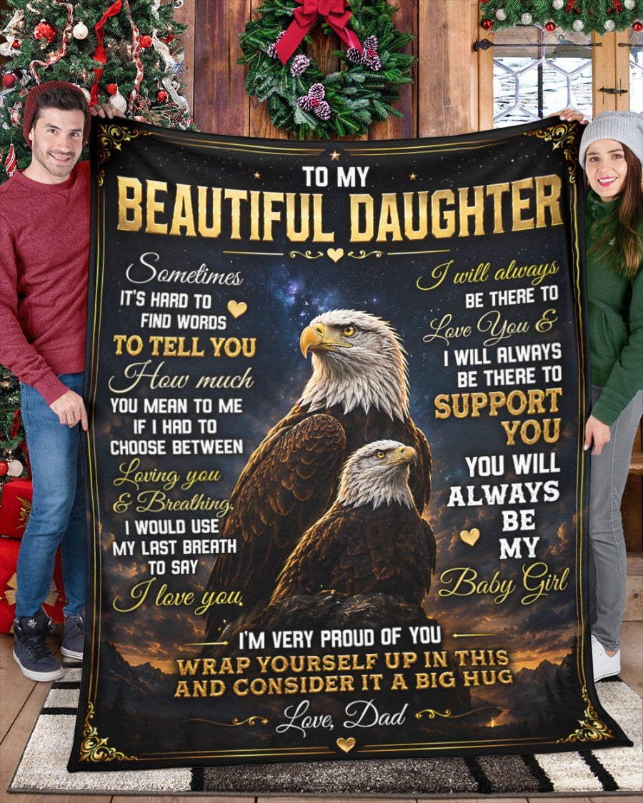 Special Gift For Your Daughter Blanket - From Dad (SKU2605-77)