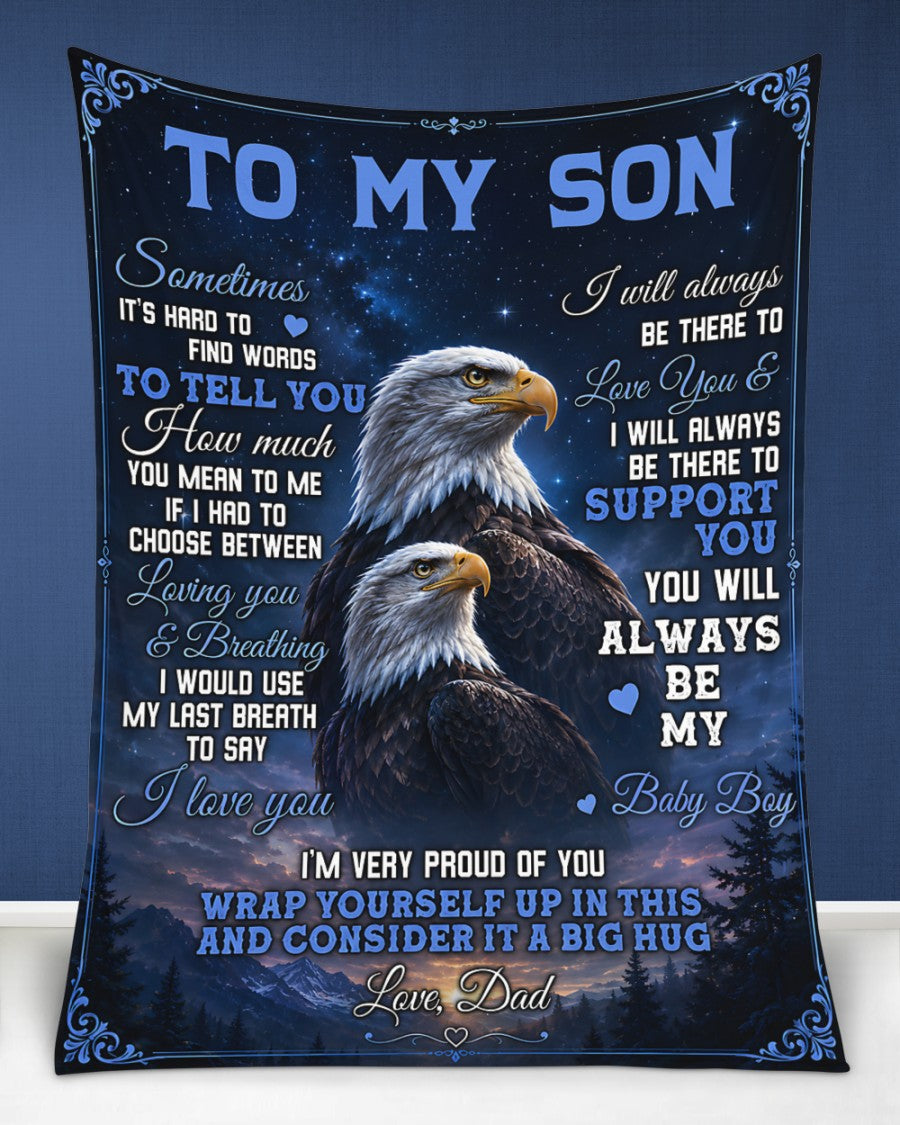 Special Gift For Your Son Blanket - From Dad (SKU2605-80)