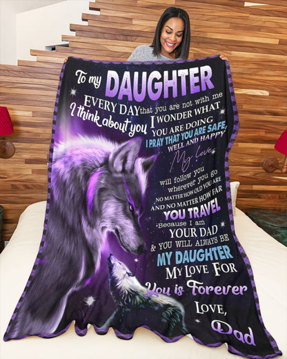 Special Gift For Your Daughter Blanket - From Dad (SKUB11-153)