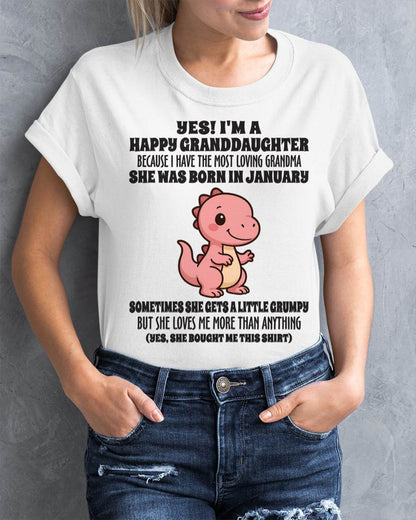 JANUARY - YES! I'M A HAPPY GRANDDAUGHTER BECAUSE I HAVE THE MOST LOVING GRANDMA - FROM GRANDMA - TLEE01 (SKU09-71-01)