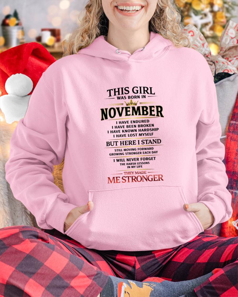 NOVEMBER - THE LESSONS HURT, BUT THEY MADE ME STRONGER - FOR WOMEN - TLEE11 (SKU2602-217-11)