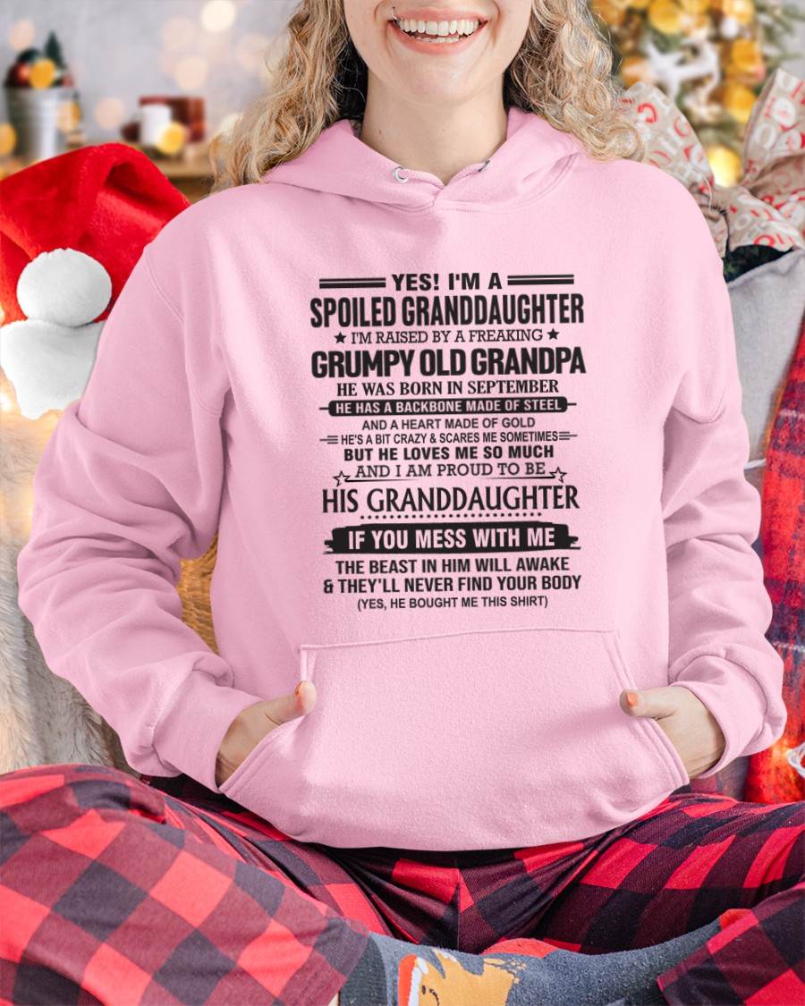 SEPTEMBER - YES! I'M A SPOILED GRANDDAUGHTER I'M RAISED BY A FREAKING GRUMPY OLD GRANDPA - FROM GRANDPA - TLEE09 (SKU12-129-09)