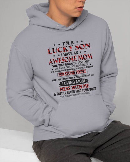 JANUARY - I’M A LUCKY SON I HAVE AN AWESOME MOM - FROM MOM - TLEE01 (SKU26T-01-24-01)