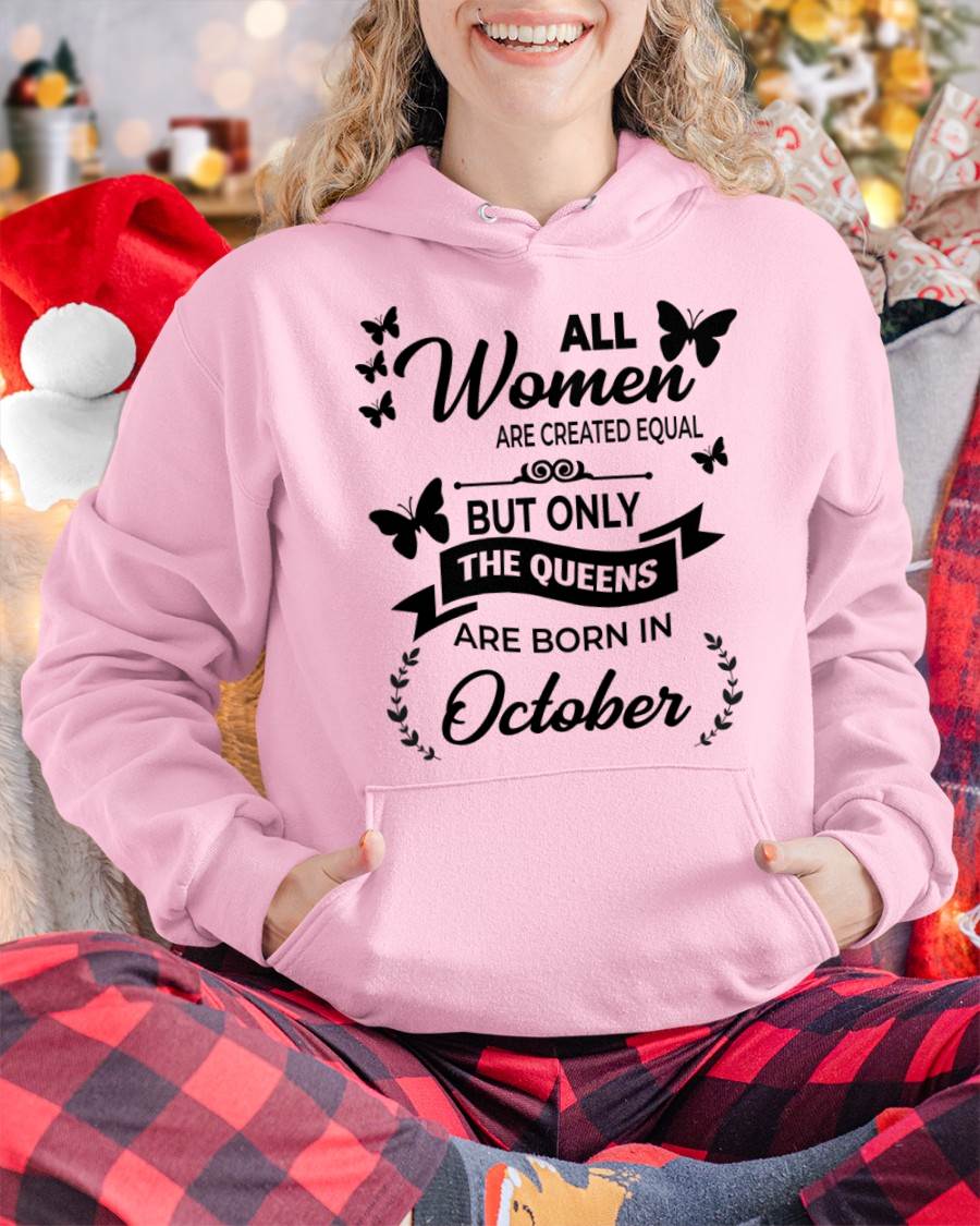 OCTOBER GIRLS ARE TRUE QUEENS - FOR WOMEN - TLEE10 (SKU2605-58-10)
