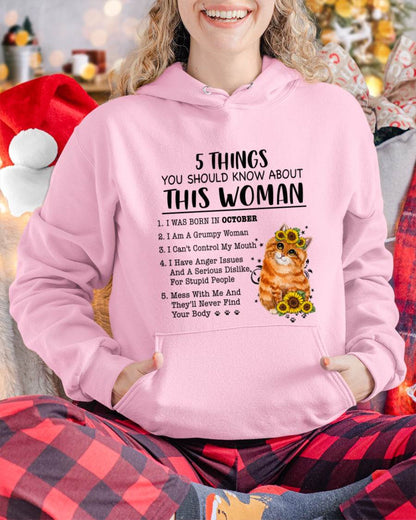 OCTOBER - 5 THINGS YOU SHOULD KNOW ABOUT THIS WOMAN - FOR WOMEN - TLEE10 (SKU2602-186-10)