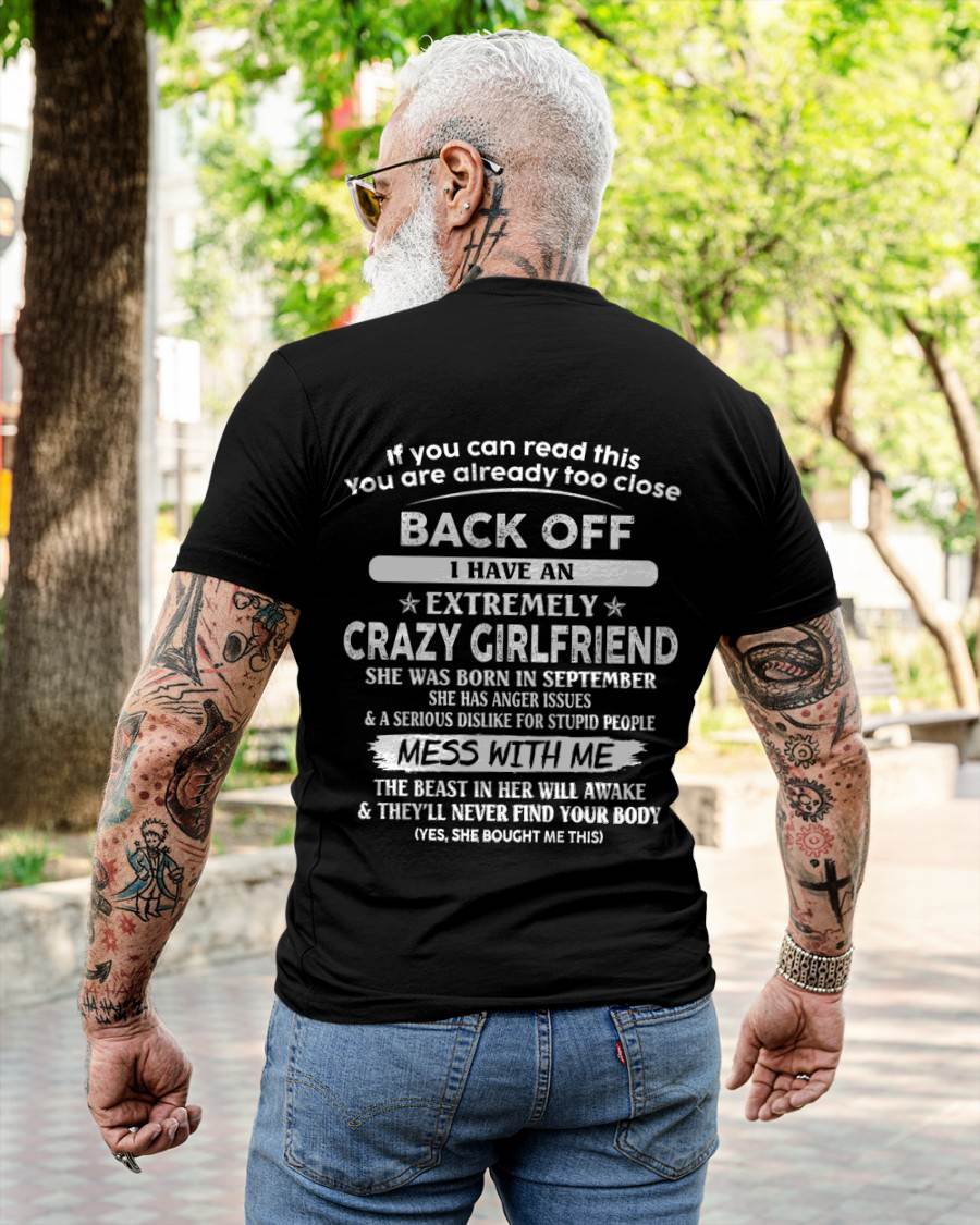 September - Back Off I Have An Extremely Crazy Girlfriend - Gift From Wife - TLEE09 (SKU07-175-09)