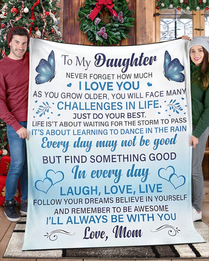 Special Gift For Your Daughter Blanket - From Mom (SKUB07-30)