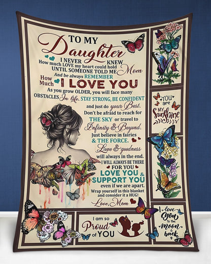 Special Gift For Your Daughter Blanket - From Mom04