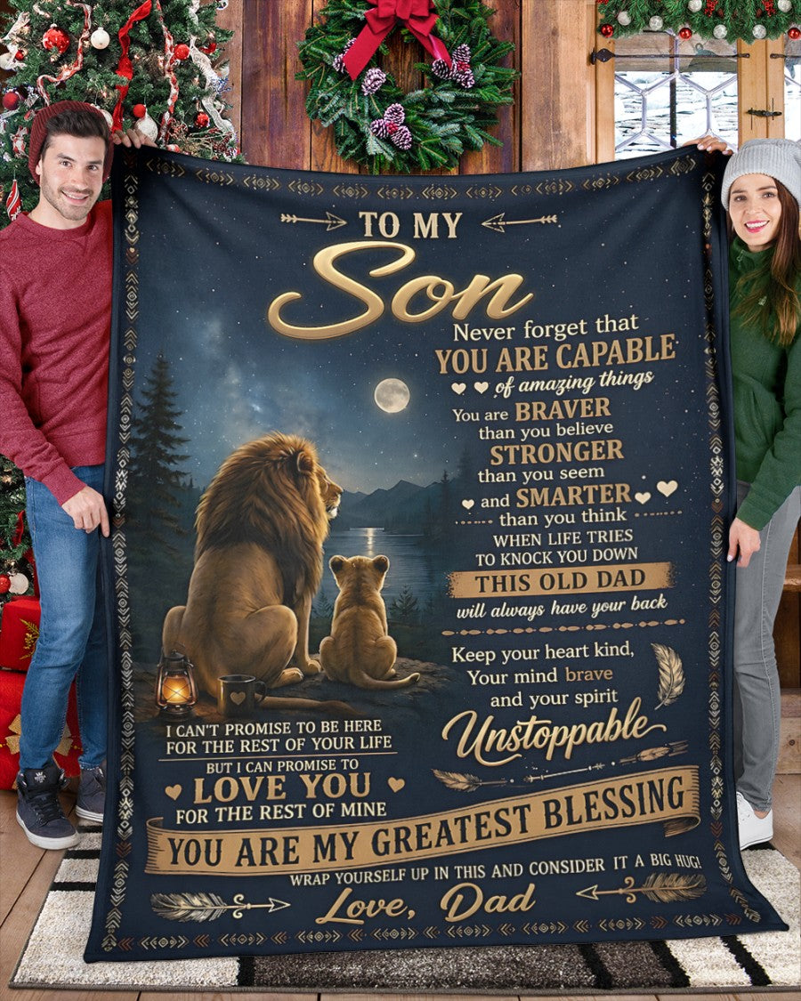 Special Gift For Your Son Blanket - From Dad (SKU2606-235)