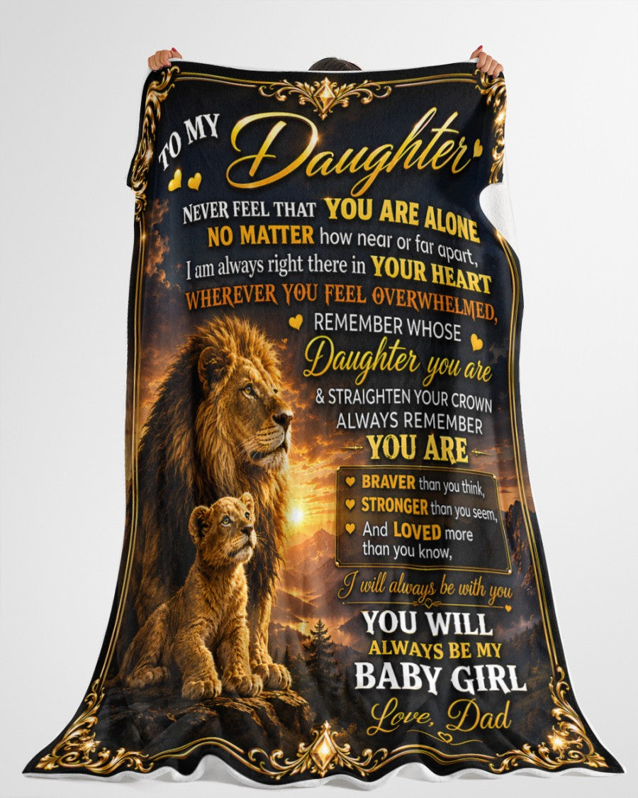 Special Gift For Your Daughter Blanket - From Dad (SKU2605-218)
